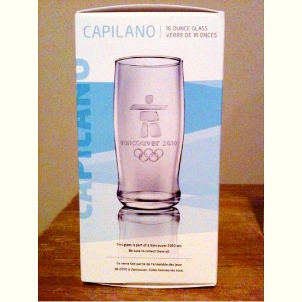 Vancouver 2010 Olympic “Capilano” Glass (box not included)